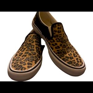 Vans Slip Ons in animal print